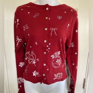 Daydreamer Valentines All Over Print L/S  Cotton Tee